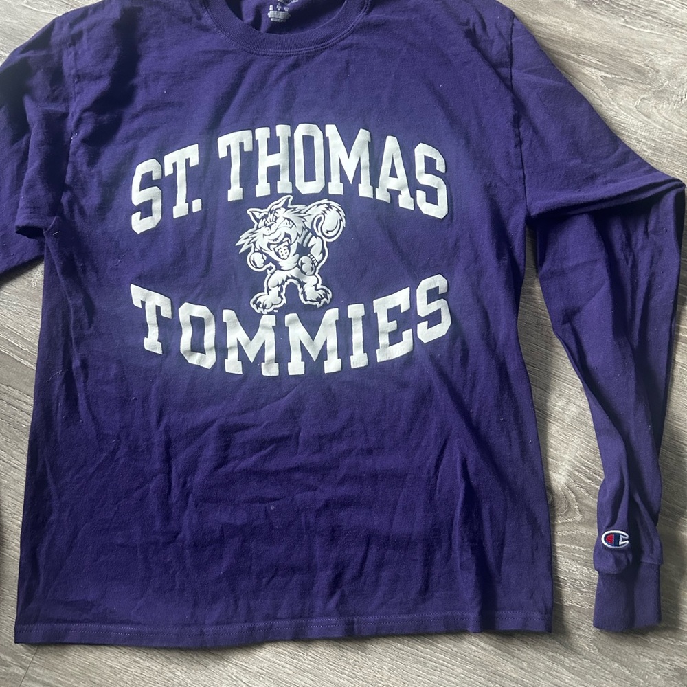 Champion Purple Long Sleeve Tee St. Thomas Tommies